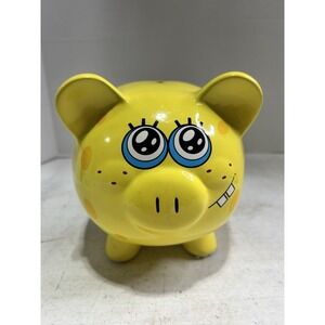 Spongebob Squarepants Pig Bank Ceramic 2013 Viacom Fab Starpoint Piggy Bank G2